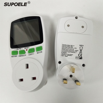 SUPOELE Brand Household Electricity Meter Socket for Energy Cost Monitoring in the UK