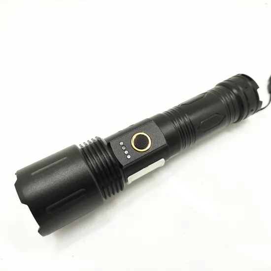 Waterproof Rechargeable LED Flashlight with 7 Modes and COB Side Light