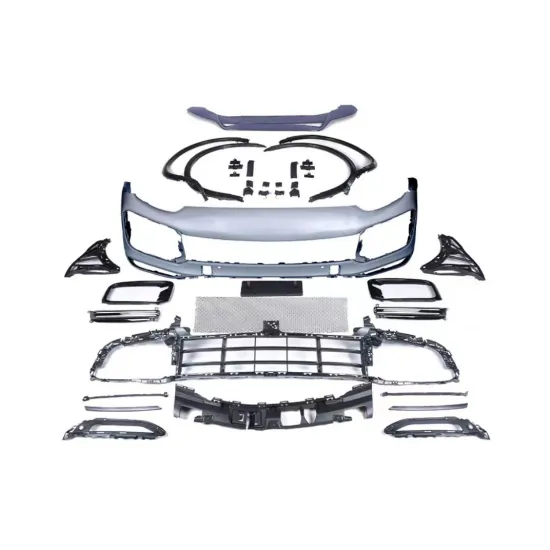 Front Bumper Assembly with Grille for Porsche Cayenne 958.2 to 9Y0 Turbo 2010-2013