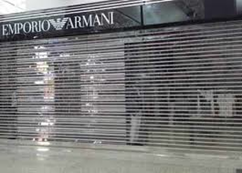 Commercial Transparent Crystal Rolling Shutter Door