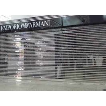 Commercial Transparent Crystal  Rolling Shutter Door