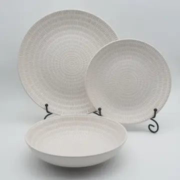 Imprinting white and gold stoneware dinnerware sets, ceramic tableware kitchen dinner set