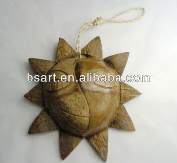 Natural hanging coconut handicraft