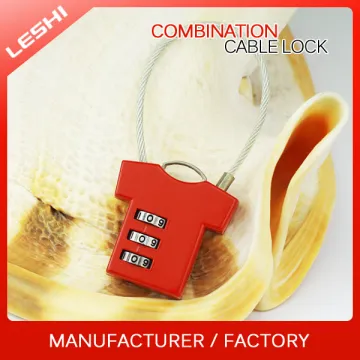 T-shirt Shape Flexible Digital Luggage Cable Lock