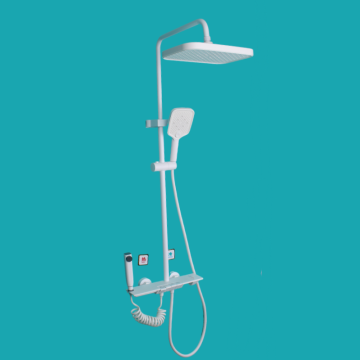 Nordic Style Young Luxury Matt White Wall-Mounted Shower