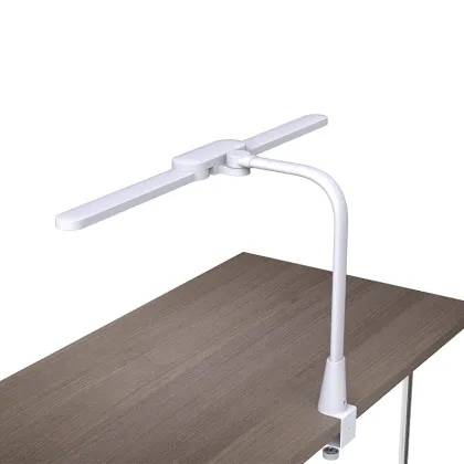 Eye Caring LED Desk Lamp with Clamp, Dual Screen Compatible, Smart Light for Home Office and Architects