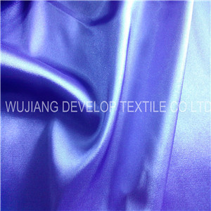 100% Polyester Twist Spandex Shiny Sateen Fabric