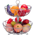 modern 2-Tier Stainless Steel Basket