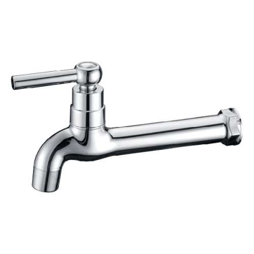 Zinc alloy low price chrome plated bibcock wall mounted garden water tap water saving tap design