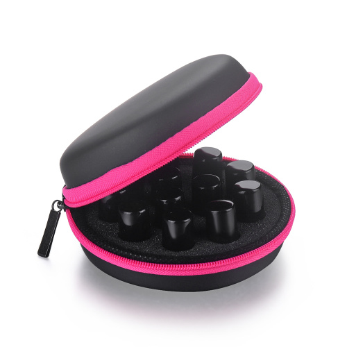 Portable leather essential oil travel box