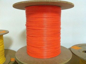 Mm Dx 62.5 3.0mm Bulk Fiber Optic Cable Cords With 80n Tensile Strength , Yellow / Orange