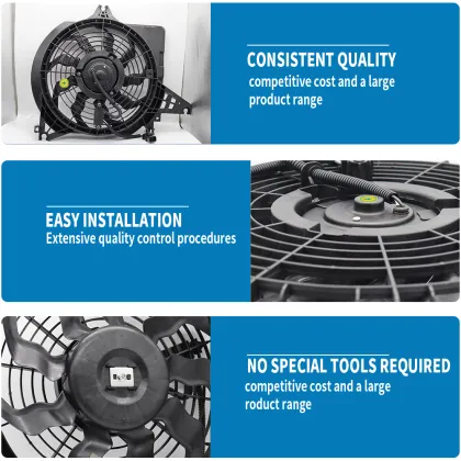 97737-4H000 Radiator Cooling Fan 12V for Hyundai H1 Starex