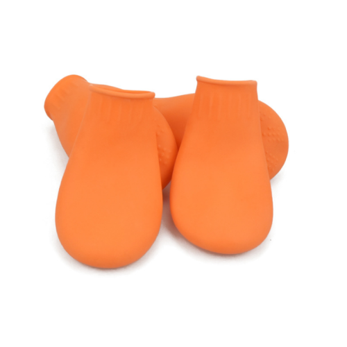 Bottes colorées de chiens de chaussures molles imperméables de silicone d&#39;animaux