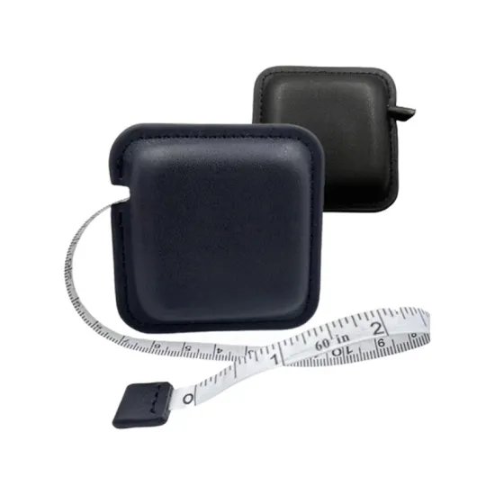 Professional Pure Leather Double-Sided Retractable Tape Measure for Accurate Fabric and Body Measurements