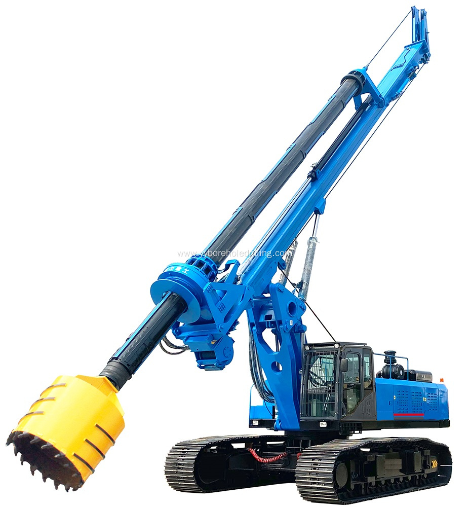 Low-cost 60m Depth Hydraulic Rotary Drilling Rig