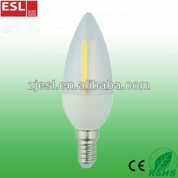 E14 Led candle light 2.2watt diffusion or transparent cover with CE approved