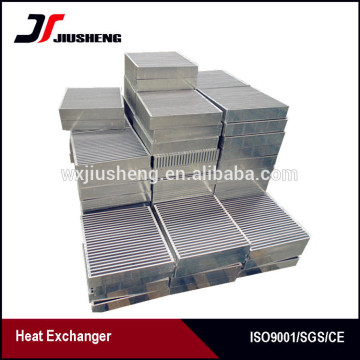 customized made air cooled aluminum bar and plate intercooler core