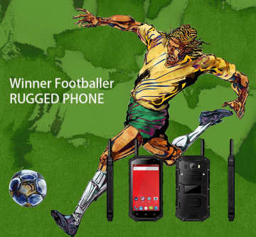 Footballer rugged phone
