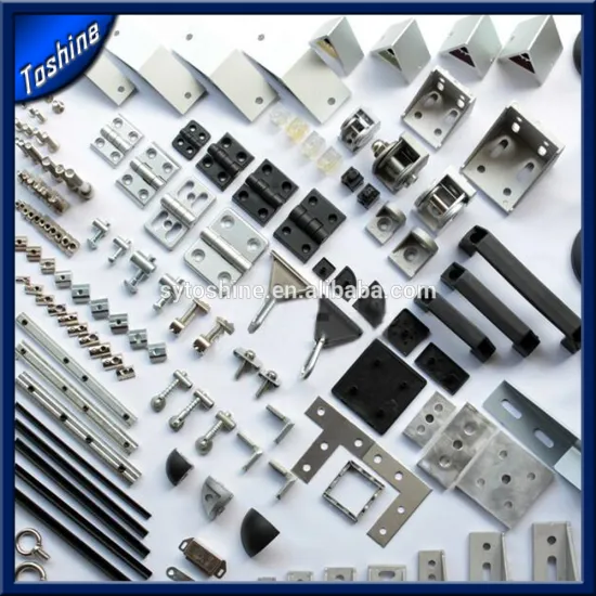 industrial aluminum profile connecting fitting brackets