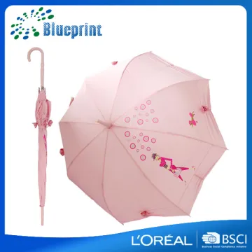 Fresh Fashion lady curved handle steel stick umbrella