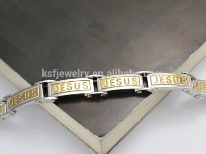 316L Stainless Steel I Love Jesus Bracelet Fashion Men's Bracelet Wholsale