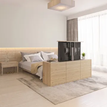 Wholesale OEM ODM Living Room Electric TV Wall Mount - Motorized Height Adjustable Lift Stand with Remote