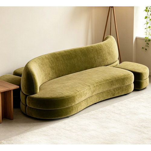 Sofa Fabrik Dua Sisi Melengkung