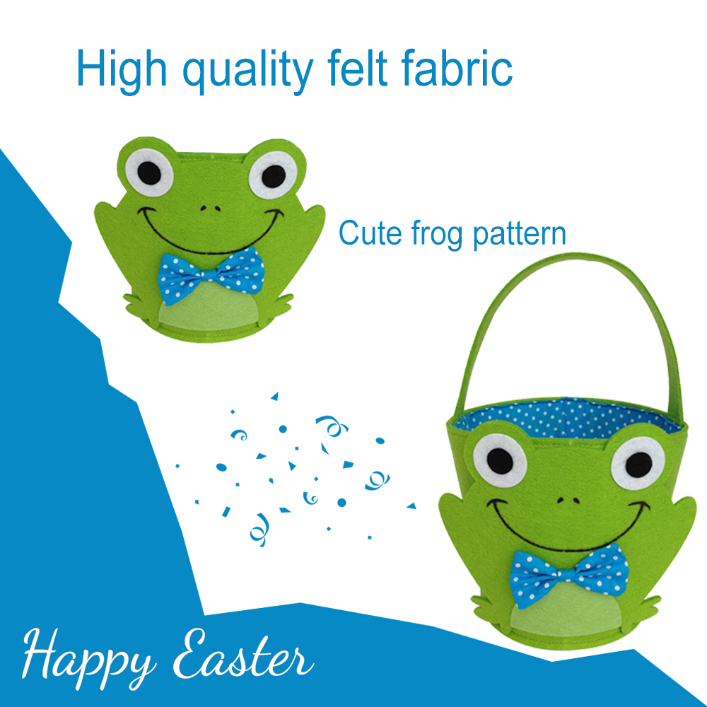 Easter frog candy basket