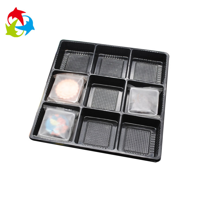 Black blister plastic biscuit insert tray