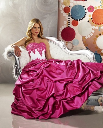 Ball Gown Sweetheart Strapless Satin Floor-length Beading Ruffled Wedding Dress