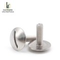 Машынны шрубавы шруб з ферменай галоўкай з прарэзам - нержавеючая сталь