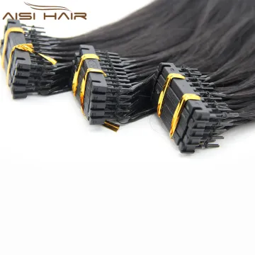 Aisi Hair High Quality Cheap Price Indian Human Hair 6D Double Drawn Hair Extension
