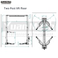 Two Post Lift Top Connection with Electro Down