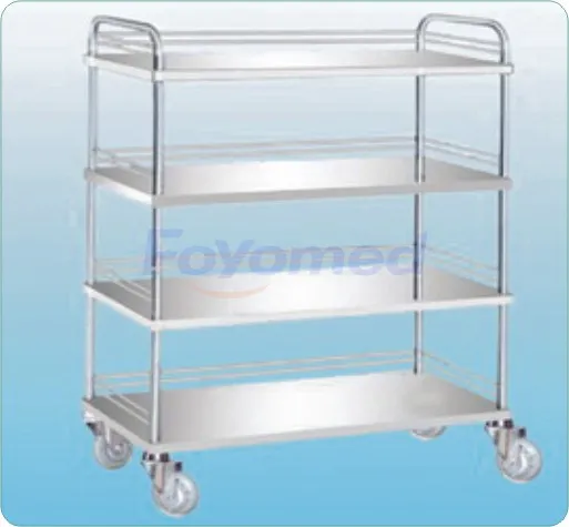4-ply Stainless Steel Instrument Trolleys