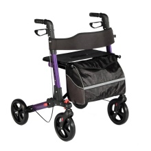 Rollator en aluminium pliant double