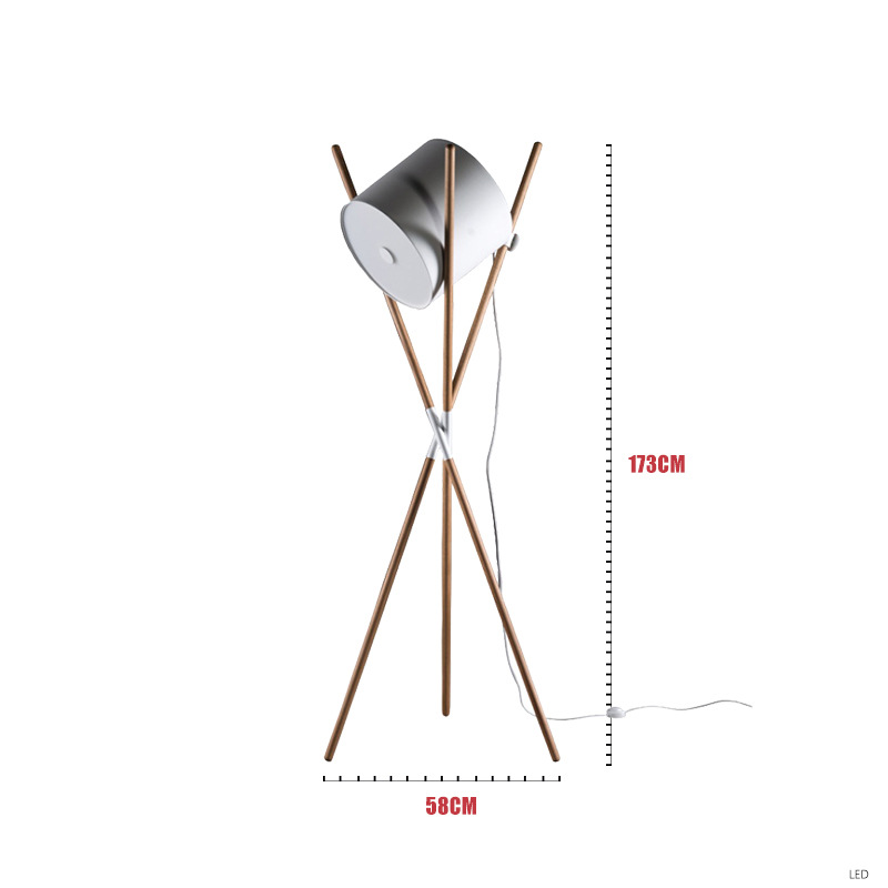 white wooden floor lamp