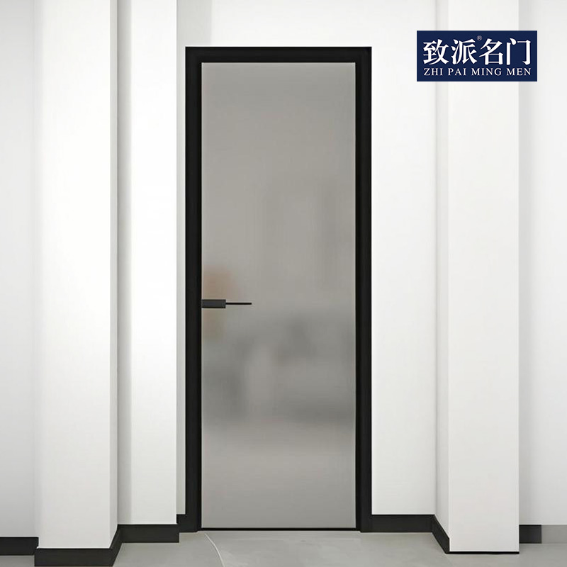 Glass door bathroom door side-hung door