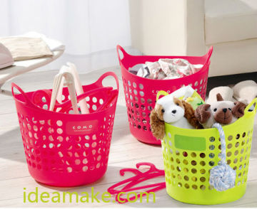 Laundry Bag Plastic Hollowed-out Design Laundry Organizer