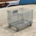 Storage Cage stackable storage metal foldable wire cage Supplier