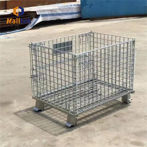 Security Wire Cages stackable storage metal foldable wire cage Manufactory