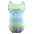 Julysand Swimwear Kids Coconut Tree Printed Colourful Splicing Children BathingSuit Fitness High-end One Piece Swimsuit for Girl