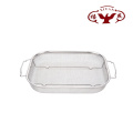 Giỏ chiên vuông đục lỗ với thiết kế gia cố