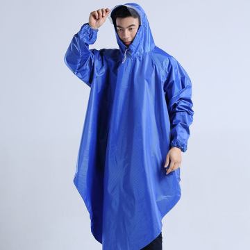 Fashion Adult Eco-Friendly Hooded Long Rain jacket