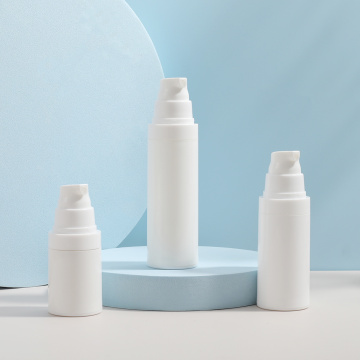 PP Airless Bottle OEM Custom Plastic White Airless Lotion Pump Bottle Factory