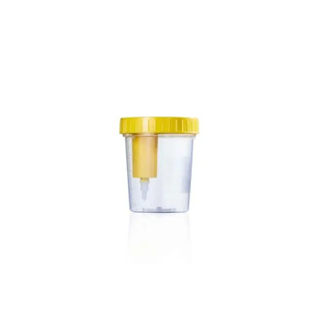 Urine Collection Cup with Integrated Transfer Device