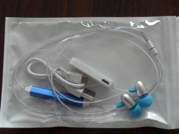 LED Earphone with Mic
