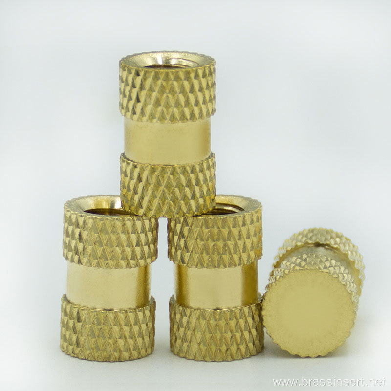 Customized OEM M2 brass knurled insert nut