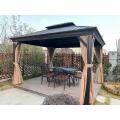 Patio Hardtop Gazebo Double Roof