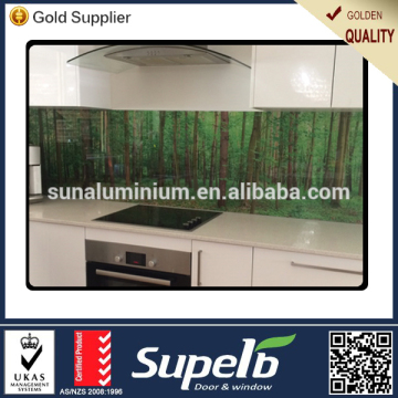 Hot sell art printing photo glass wall design