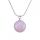 Gemstone 20mm Round Beads With 45CM Silver Snake Chain Necklace Natural Stone Crystal Ball Pendant Choker for Women Men Gift